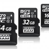 GOODRAM Micro SD 64GB, class 10 + adapter, снимка 1 - Карти памет - 30367493