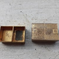Американска бронзова кутийка за хапчета в стил Арт Деко, снимка 3 - Антикварни и старинни предмети - 40113141