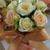 ‼️Ново‼️Нежен букет със седем броя сапунени цветя 🍀, снимка 3 - Подаръци за жени - 42846138