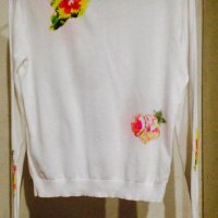 ARMANI JEANS жилетка/блуза с флорални мотиви Оригинал , снимка 12 - Жилетки - 39306682