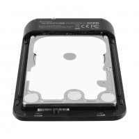 Външна Кутия за Харддиск 2.5" USB3.1 SHARKOON QuickStore Portable Black SH0008 SATA, снимка 3 - Захранвания и кутии - 11663487