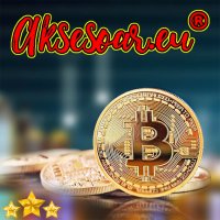 Позлатени биткойн монети за колекция сувенири за познавачи на Bit Coin криптовалутата метална физиче, снимка 1 - Нумизматика и бонистика - 42191615