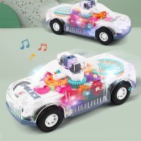 Музикална и светеща, прозрачна, полицейска кола играчка за деца, снимка 12 - Коли, камиони, мотори, писти - 42763820