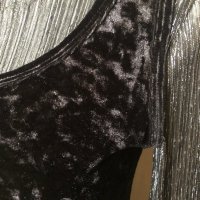 Блуза с прозрачност, в черно и сребристо🍀❤️S,M, M/L❤️🍀арт.145, снимка 6 - Блузи с дълъг ръкав и пуловери - 38816401