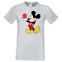 Мъжка тениска Mickey Mouse Suzuki Подарък,Изненада,Рожден ден, снимка 5 - Тениски - 36577686