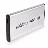 Алуминиева кутия за хард диск 2.5", SATA, снимка 1 - Външни хард дискове - 36550460