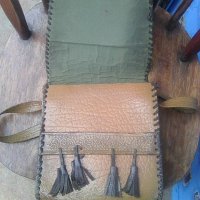 Стара българска дамска чанта от естественна кожа, снимка 3 - Други ценни предмети - 38899167