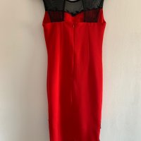 Много красива червена рокля с черна дантела, снимка 7 - Рокли - 29085304