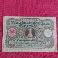 Райх банкнота 1 марка 1920г. Германия перфектна за колекция 28202, снимка 5 - Нумизматика и бонистика - 37144548