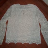 GUESS нова бяла блуза, снимка 6 - Блузи с дълъг ръкав и пуловери - 30999979