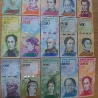 Банкноти от Венецуела, Боливари, UNC , снимка 1 - Нумизматика и бонистика - 32172902