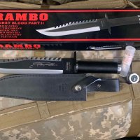 НОЖ RAMBO- 2 броя + Подарък-Тактически колан, снимка 1 - Ножове - 42690014