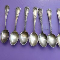  Френски сребърни лъжички , снимка 1 - Антикварни и старинни предмети - 34057712