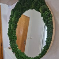 Огледало със скандинавски мъх, снимка 3 - Пана - 39808624