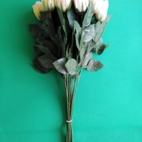  Изкуствени цветя - рози, снимка 4 - Изкуствени цветя - 32013601
