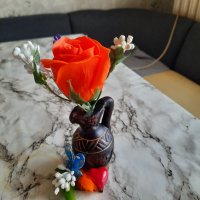 Ръчно изработени декорация с ароматни рози от пластичен сапун и керамични амфори, снимка 4 - Други - 39438207