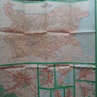 Карта на пътищата на НРБългария от 1962 г. , снимка 5 - Колекции - 36901450