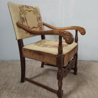 Старинно кресло трон, снимка 1 - Дивани и мека мебел - 40512324