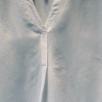 Удобна бяла рокля-туника лен и вискоза, снимка 6 - Рокли - 37195212