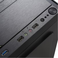 Кутия Segotep Mini Black-Red, mATX/MINI-ITX, 1 x USB3.0, 350W , снимка 2 - Захранвания и кутии - 42558745