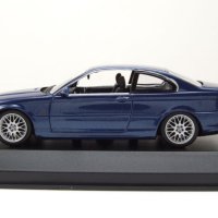 BMW 3er E46 Coupe 1999 - мащаб 1:43 на Maxichamps моделът е нов в PVC дисплей-кейс, снимка 12 - Колекции - 44475169