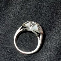 Стар руски пръстен със седеф - проба 925 и житен клас, снимка 8 - Пръстени - 29392511