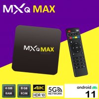 Нови MXQ MAX четиряден процесор 2GHZ Android 11.1 TV BOX  4K Ultra HD WiFi Super Smart Tv, снимка 3 - Друга електроника - 39338379