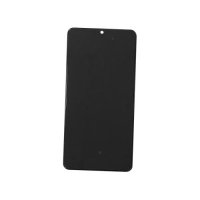 OLED Дисплей с тъчскрийн с рамка за Samsung Galaxy A31 / Черен, снимка 1 - Резервни части за телефони - 44214483