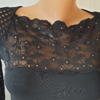 Атрактивна елегантна дамска блуза, снимка 2 - Блузи с дълъг ръкав и пуловери - 42862795
