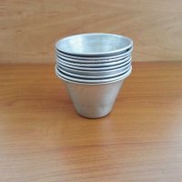 Алуминиеви чашки купички за крем карамел , снимка 5 - Антикварни и старинни предмети - 29851265