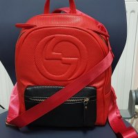 Gucci/Гучи-естествена кожа,раница, снимка 4 - Раници - 35373856