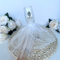 ⚜️🤍 Чаши за шампанско за моминско парти 🤍⚜️, снимка 1 - Подаръци за сватба - 37562367
