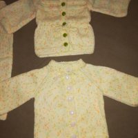 Ръчно плетени жилетки и панталон за , снимка 7 - Жилетки и елечета за бебе - 38022977