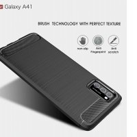 Промо! Samsung Galaxy A41 карбон силиконов гръб / кейс, снимка 1 - Калъфи, кейсове - 29107708
