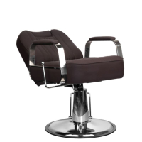 Бръснарски стол Rufo -черен/кафяв, снимка 5 - Бръснарски столове - 44639786