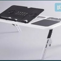 ТОП ЦЕНА E-table сгъваема, преносима маса за лаптоп с вграден охладит, снимка 3 - Други - 30463012