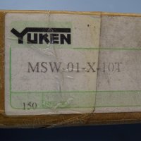 хидравличен регулатор на дебит YUKEN MSW-01-X-10T, снимка 8 - Резервни части за машини - 35032993
