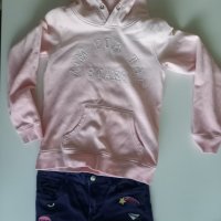 Розов суитчер 134см, снимка 2 - Детски панталони и дънки - 40338647