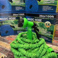 Градински маркуч  Magic Hose 30 метра+пистолет с 5 режима с опция за наставяне., снимка 2 - Напояване - 44583383