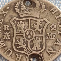 Сребърна монета 2 реала 1795г. Карлос IV Мадрид Испания 13640, снимка 7 - Нумизматика и бонистика - 42915094