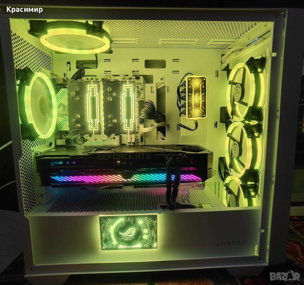 Геймърски комп Ryzen 5700x, ASUS ROG Strix RTX3070,32gb ddr4,1tb nvme, снимка 1