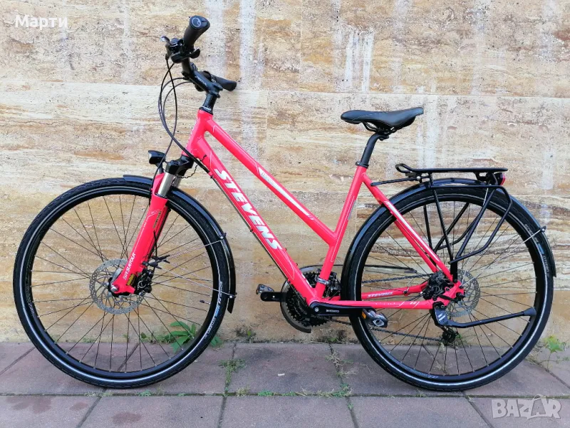 Немски Велосипед Стивънс*27скорости*28цола*Хидравлични Спирачки*Като Ново, снимка 1