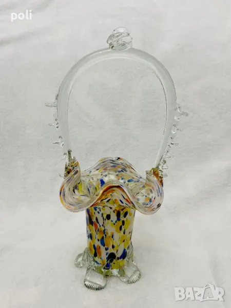 стъклена кошница Мурано 2, снимка 1