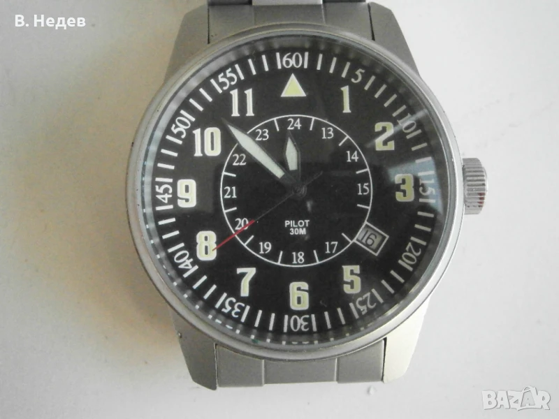 PILOT, quartz, swiss made, ETA mov`t 803112!, снимка 1