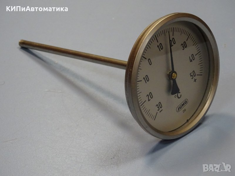 биметален термометър JUMO immersion thermometer ф100mm, -30/+50°C, L-200mm, снимка 1