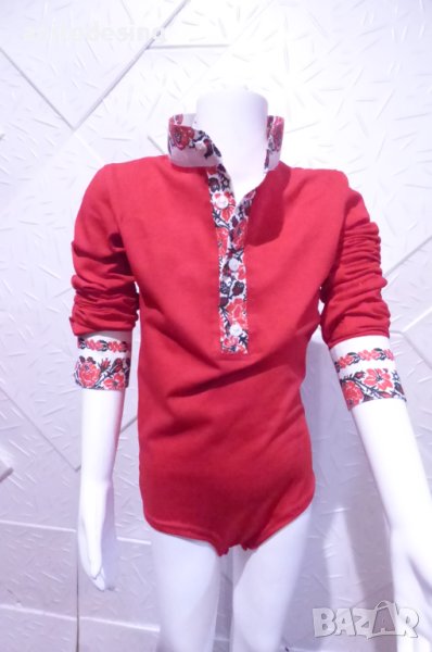 Риза боди за спортни танци с етно мотиви, снимка 1