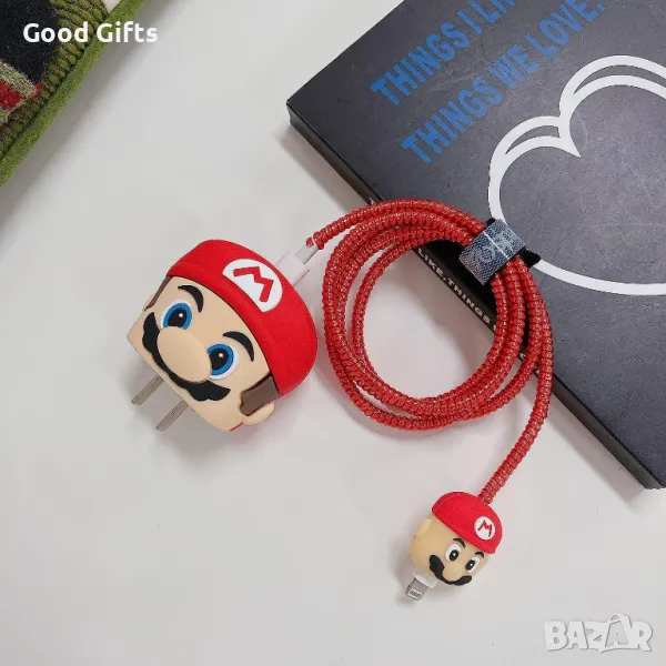 Защитен кейс за зарядно устройство Супер Марио Super Mario, снимка 1