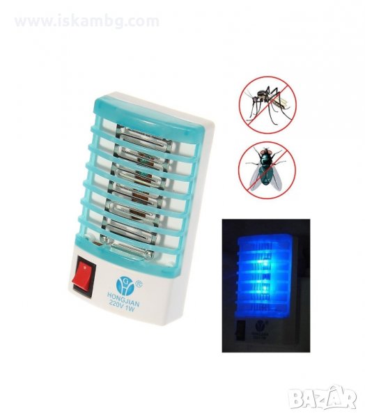 ЕЛЕКТРИЧЕСКИ УРЕД / ЛАМПА ПРОТИВ КОМАРИ ЗА КОНТАКТ 220V - код 1602, снимка 1