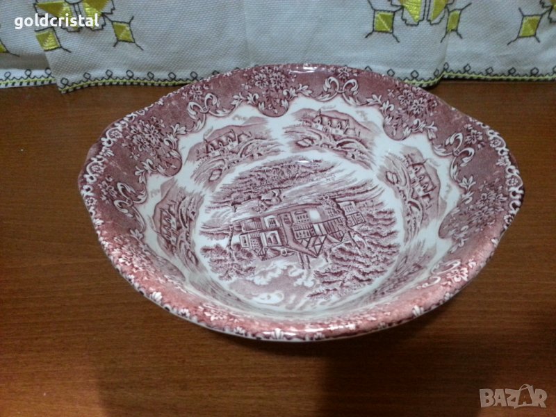 Стар английски порцелан купа , снимка 1