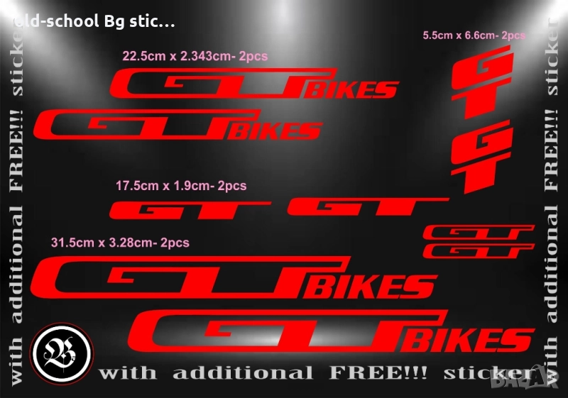 GT Bikes Stickers , снимка 1